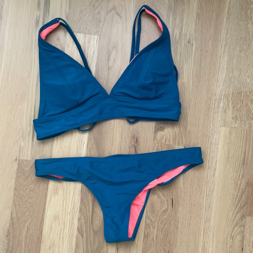 Target Xhilaration blue swimsuit worn twice